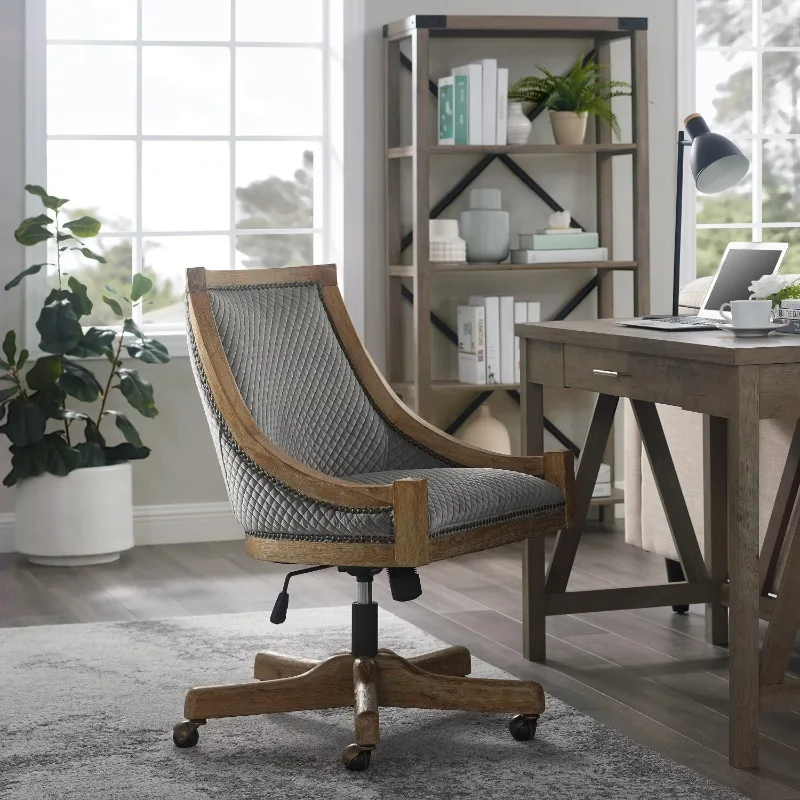 Linon Winthrop Manager's Chair with Adjustable Height & Swivel, 500 lb. Capacity, Luxe Gray
Linon Winthrop Manager's Chair with Adjustable Height & Swivel, 500 lb. Capacity, Luxe Gray