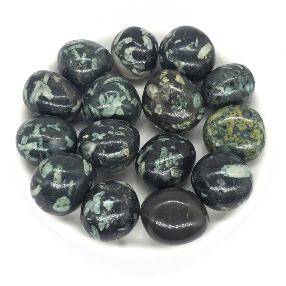 Tumbled Stone Natural Chrysanthemum Crystal Gemstone Chakra Healing MIneral Specimen Craft Collection Home Aquarium Decoration
Tumbled Stone Natural Chrysanthemum Crystal Gemstone Chakra Healing MIneral Specimen Craft Collection Home Aquarium Decoration