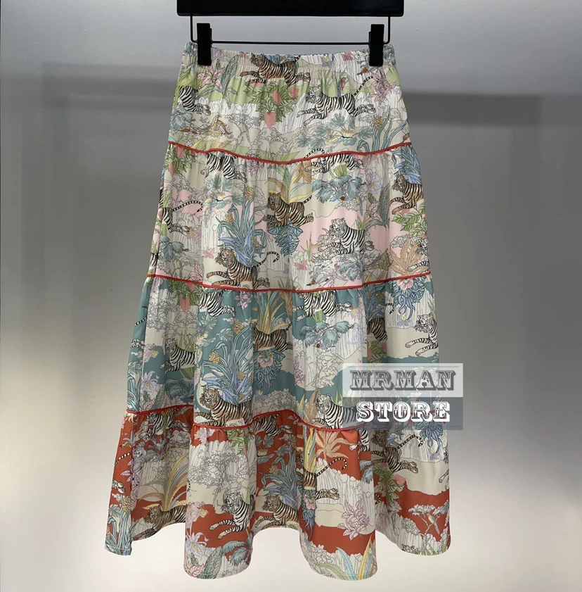 high end 1:1 Branded long skirt 2022 Spring Summer New Jungle Floral Vintage Tiger Pattern woman pleated hippie maxi skirts S-L
high end 1:1 Branded long skirt 2022 Spring Summer New Jungle Floral Vintage Tiger Pattern woman pleated hippie maxi skirts S-L