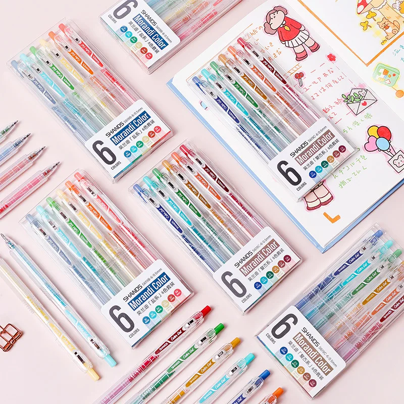 Korean Stationery Morandi Color Hand Account Pen Small Fresh Press Neutral Pen Retro Color Students Take Notes with Color Pen
Korean Stationery Morandi Color Hand Account Pen Small Fresh Press Neutral Pen Retro Color Students Take Notes with Color Pen