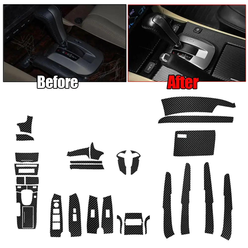29pcs/set Car Interior Trim Carbon Fiber Stickers Decal Car Decoration Accessories for Honda Accord 2008-2012 Left Hand Driving
29pcs/set Car Interior Trim Carbon Fiber Stickers Decal Car Decoration Accessories for Honda Accord 2008-2012 Left Hand Driving