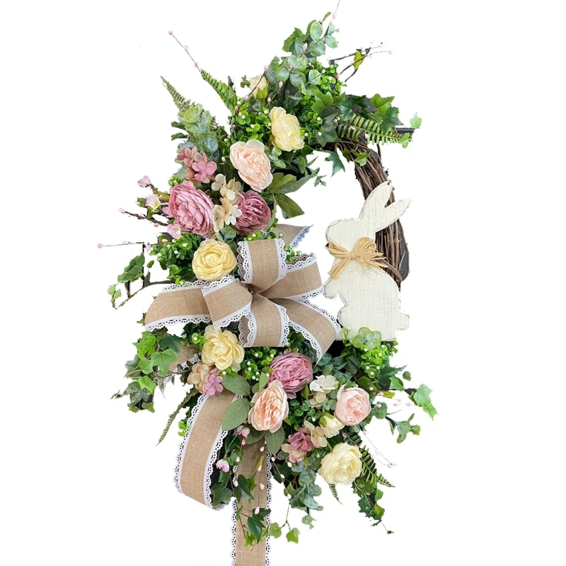 Easter Rabbit Front Door Wreath For Front Door,Easter Bunny Butt Shape Garland Wall Decor Spring Wreath Decoration
Easter Rabbit Front Door Wreath For Front Door,Easter Bunny Butt Shape Garland Wall Decor Spring Wreath Decoration