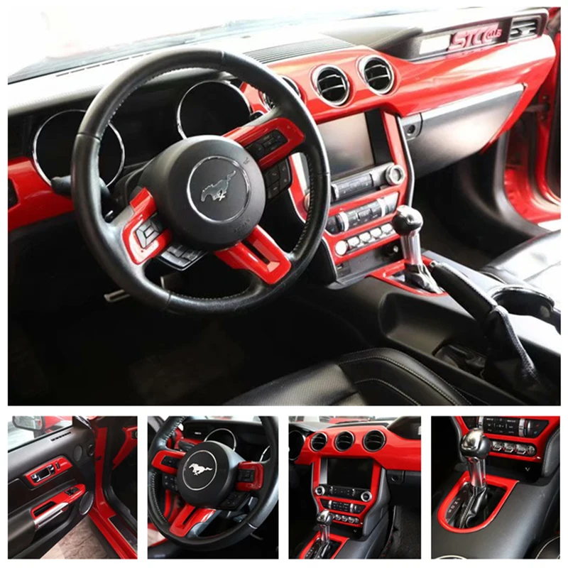 Red Car Interior Decoration Cover For Ford Mustang 2015-2020 Shiny stylish Girl Accessories Shelby GT FASTBACK ECOBOOST
Red Car Interior Decoration Cover For Ford Mustang 2015-2020 Shiny stylish Girl Accessories Shelby GT FASTBACK ECOBOOST
