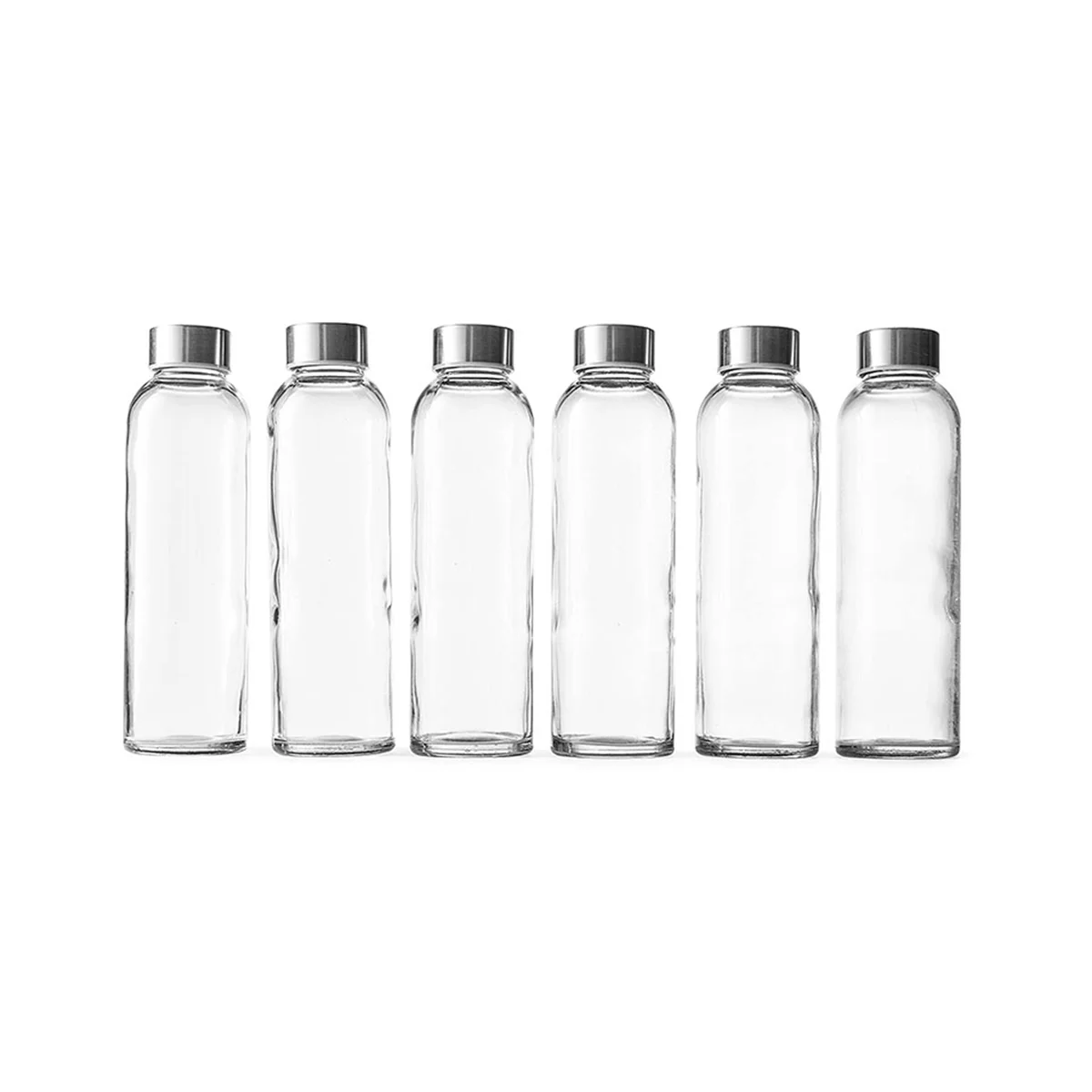 18 Oz Clear Glass Bottles with Lids Natural Free Friendly , Reusable Refillable Water Bottles for Juicing
18 Oz Clear Glass Bottles with Lids Natural Free Friendly , Reusable Refillable Water Bottles for Juicing