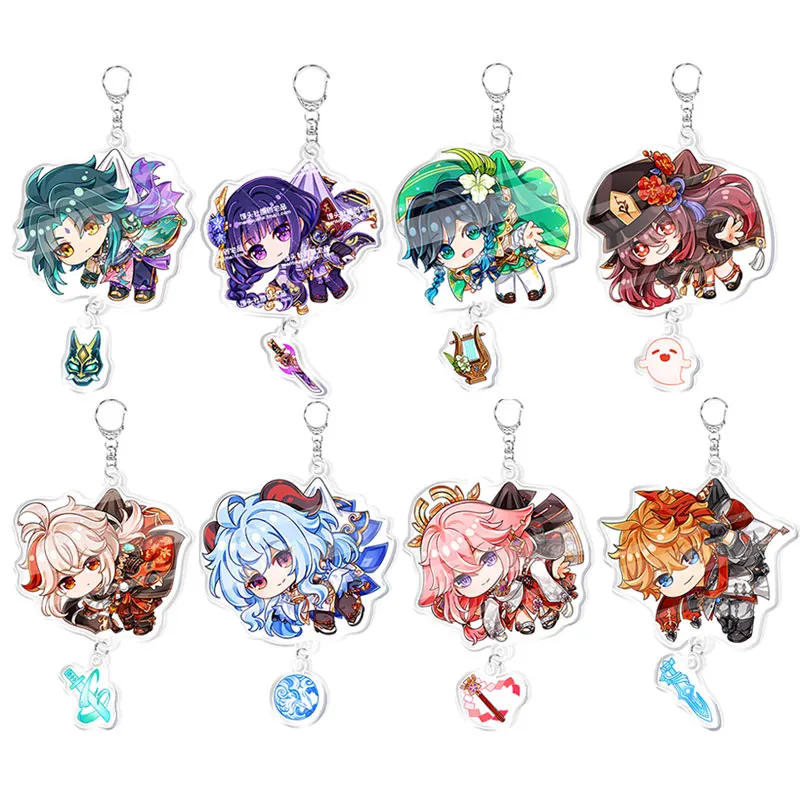 Anime Genshin Impact Keychain Cartoon Cosplay Keychains with pendant metal Car key chain Key Ring Men Women Baby Jewelry Gift
Anime Genshin Impact Keychain Cartoon Cosplay Keychains with pendant metal Car key chain Key Ring Men Women Baby Jewelry Gift