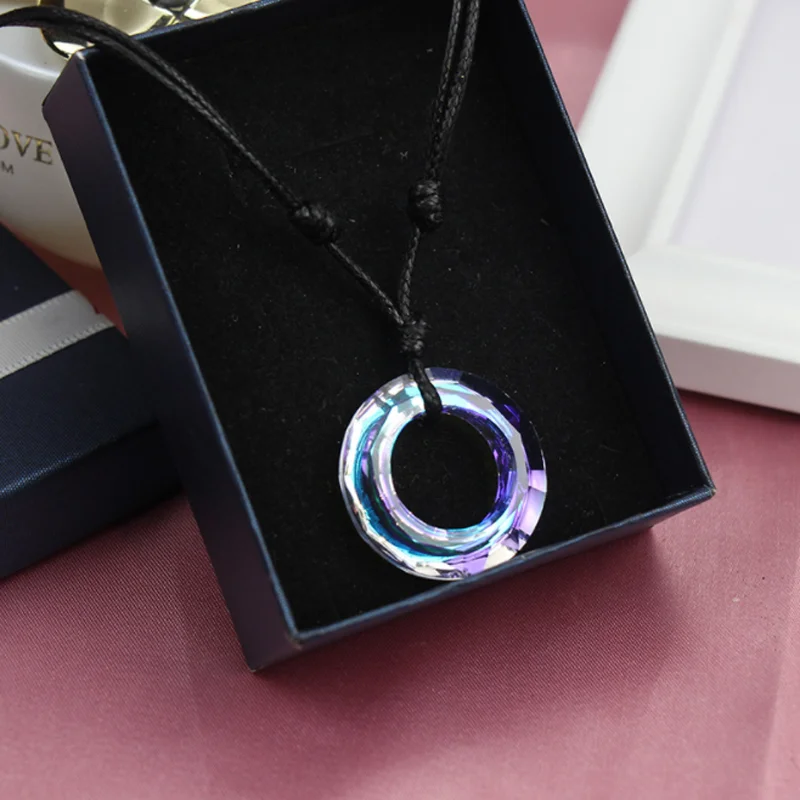 Crystal Necklace Adjustable Wax Rope Knotted Creative Tian Guan Ci Fu Round Pendant Necklace for Women Men Valentine's Day Gifts
Crystal Necklace Adjustable Wax Rope Knotted Creative Tian Guan Ci Fu Round Pendant Necklace for Women Men Valentine's Day Gifts