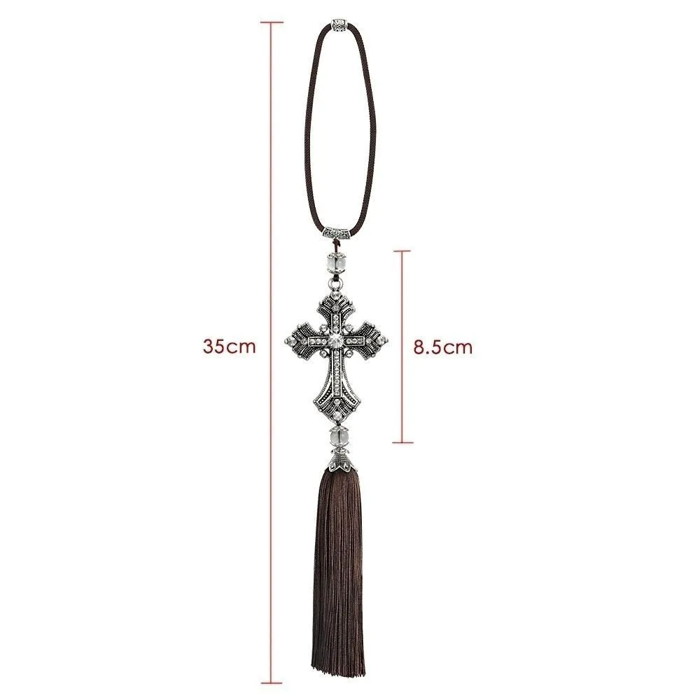 New car cross hanging creative car mirror blessing Peace metal pendant car decoration
New car cross hanging creative car mirror blessing Peace metal pendant car decoration