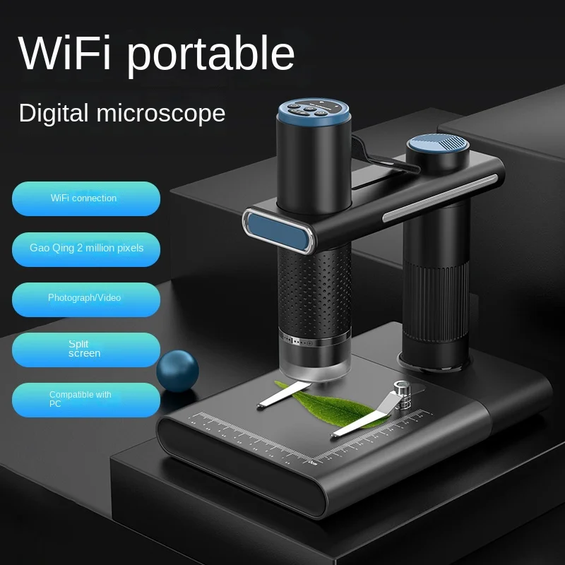 1200X Microscope with Stand Hands-free Wireless WiFi Microscope Rechargeable Endoscope Magnifier Optical Digital Camera 8 LEDS
1200X Microscope with Stand Hands-free Wireless WiFi Microscope Rechargeable Endoscope Magnifier Optical Digital Camera 8 LEDS