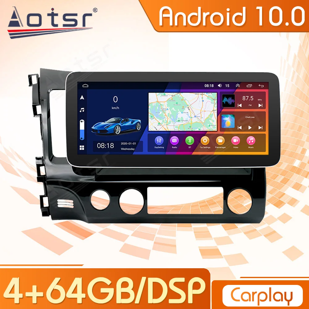Автомобильный сенсорный экран 12,3 дюйма Android GPS для Honda CIVIC 2006 - 2011 автомобильное радио Carplay центральный мультимедийный плеер стерео головное устройство
Автомобильный сенсорный экран 12,3 дюйма Android GPS для Honda CIVIC 2006 - 2011 автомобильное радио Carplay центральный мультимедийный плеер стерео головное устройство