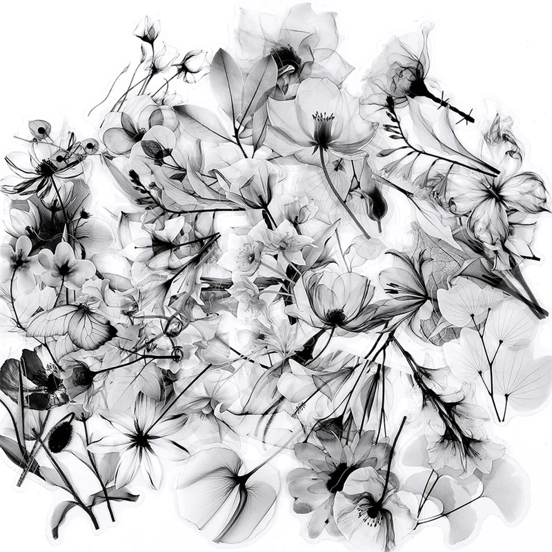 Прозрачные наклейки с цветами для скрапбукинга 
Прозрачные наклейки с цветами для скрапбукинга