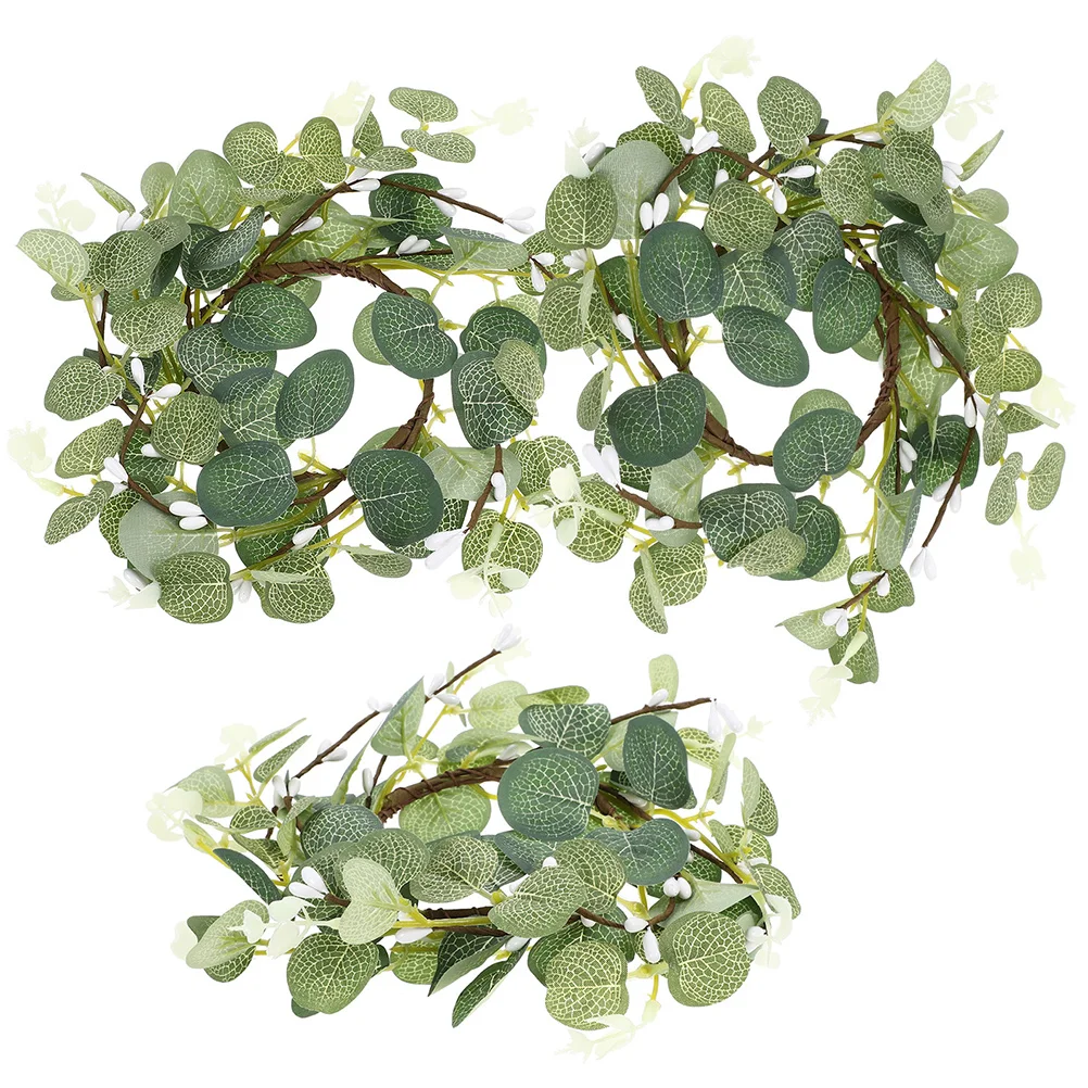 3 Pcs Fake Eucalyptus Ring Farmhouse Wreath For Window Small Flower Garland Wreaths Rings Plastic Pole
3 Pcs Fake Eucalyptus Ring Farmhouse Wreath For Window Small Flower Garland Wreaths Rings Plastic Pole