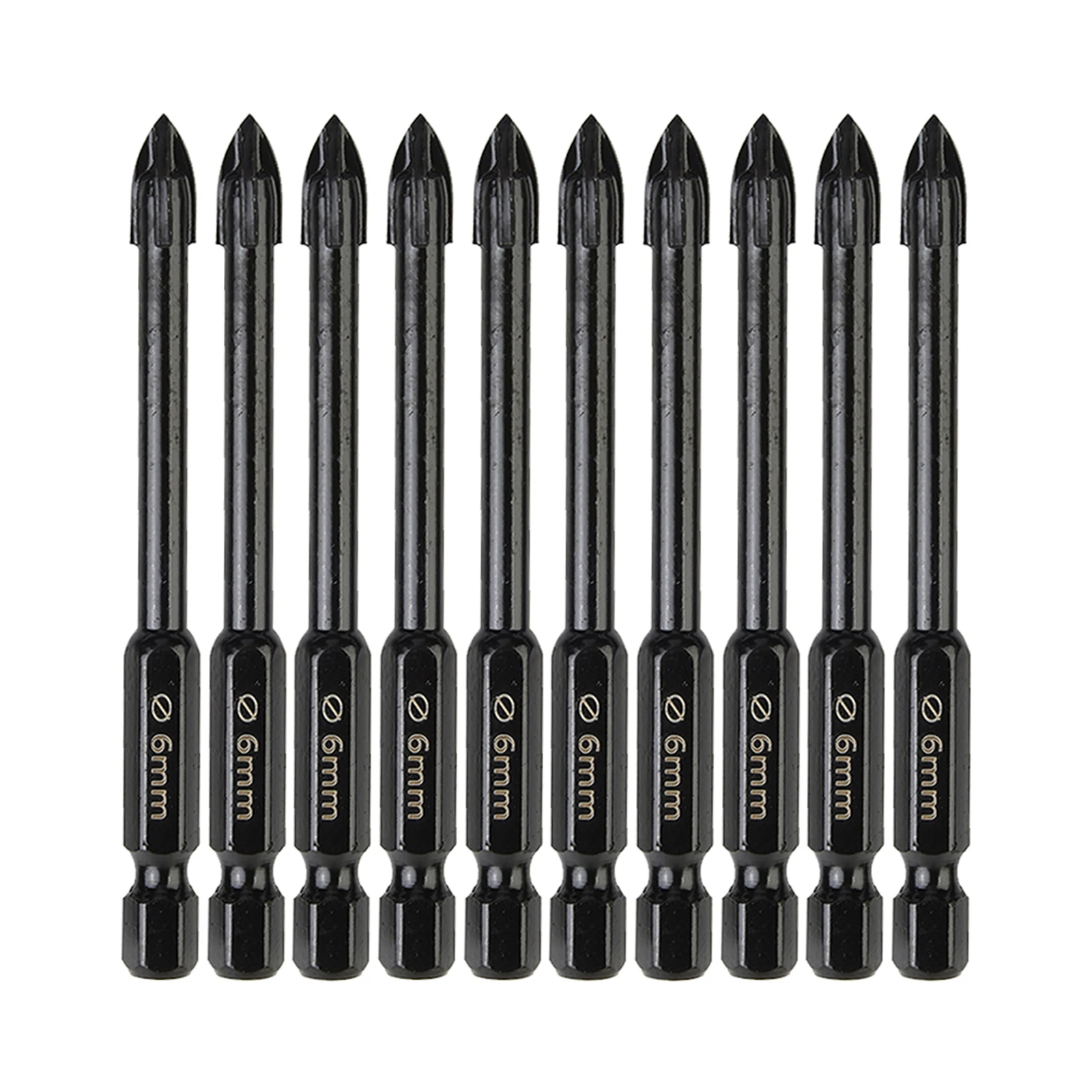 10Pcs 6mm Cross Hex Drill Bit Set For Tile Porcelain Glass Mirror Multifunction Tile Porcelain Drill Bit Kit Tool Carbide Drills
10Pcs 6mm Cross Hex Drill Bit Set For Tile Porcelain Glass Mirror Multifunction Tile Porcelain Drill Bit Kit Tool Carbide Drills