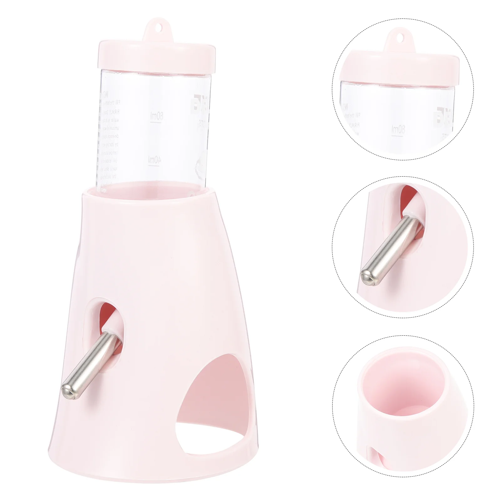

Hamster Bottle Water Waterer Feeder Chinchilla Cage Supplies Floor Delicate Household Home Standing Vertical Daily Dispenser