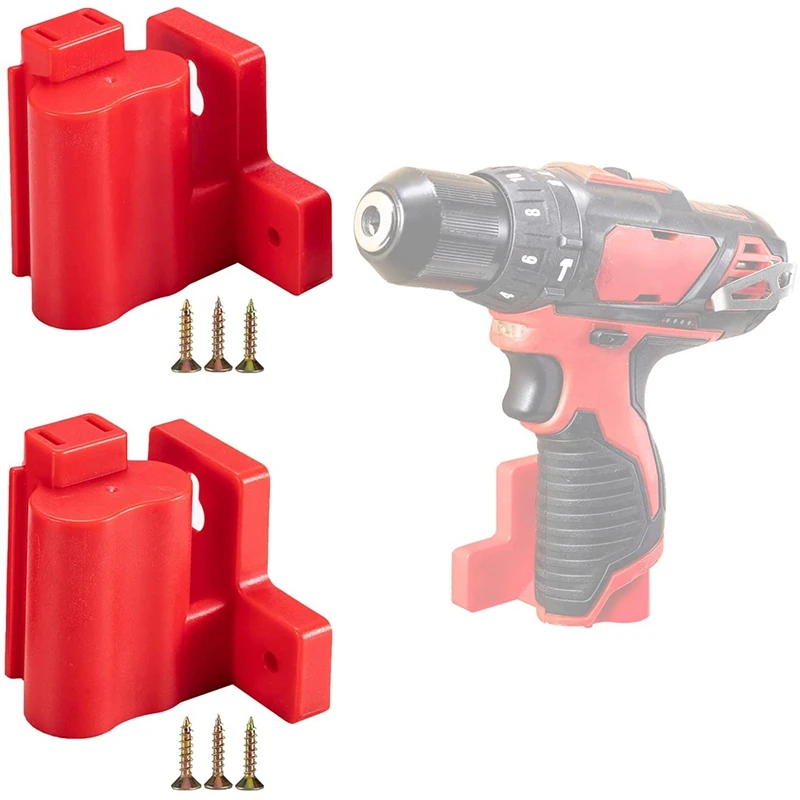 2 Packs Tools Drill Mount Holder, Fit For M12 12V Tool Holder Dock Hanger With 6 Screws(Red)
2 Packs Tools Drill Mount Holder, Fit For M12 12V Tool Holder Dock Hanger With 6 Screws(Red)