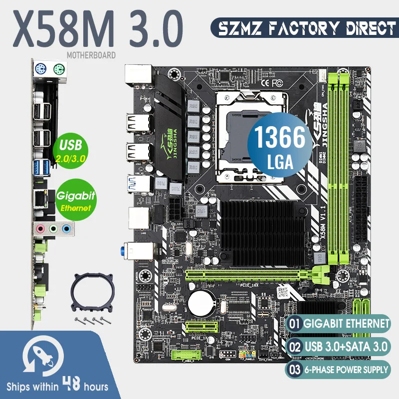 Материнская плата X58M 3,0 mATX Desktop X58 DDR3 LGA 1366 Поддержка AMD RX series с usb 3,0 sata 2,0 двухканальный Gigabit Ethernet
Материнская плата X58M 3,0 mATX Desktop X58 DDR3 LGA 1366 Поддержка AMD RX series с usb 3,0 sata 2,0 двухканальный Gigabit Ethernet