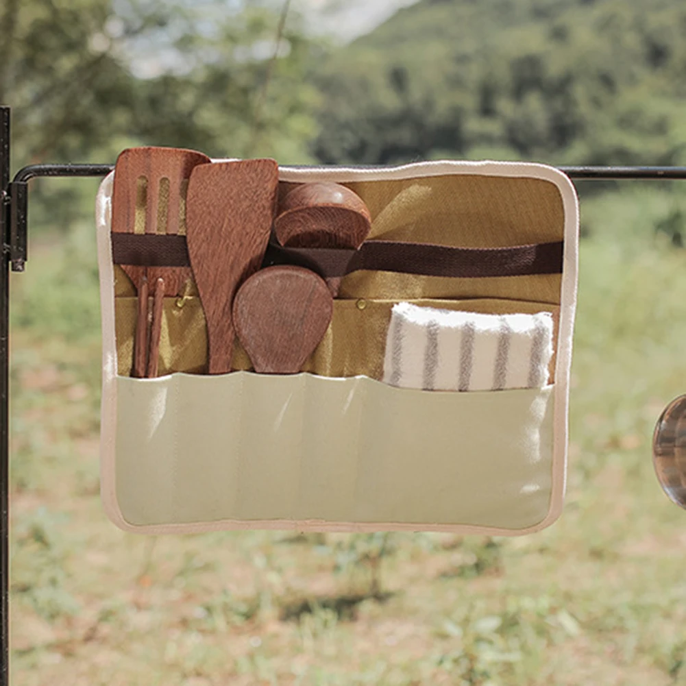 Cloth Camping Picnic Tableware Storage Bag Portable Barbecue Cutlery Organizer Outdoor Hanging Holder Bags Foldable Pouch 
Cloth Camping Picnic Tableware Storage Bag Portable Barbecue Cutlery Organizer Outdoor Hanging Holder Bags Foldable Pouch