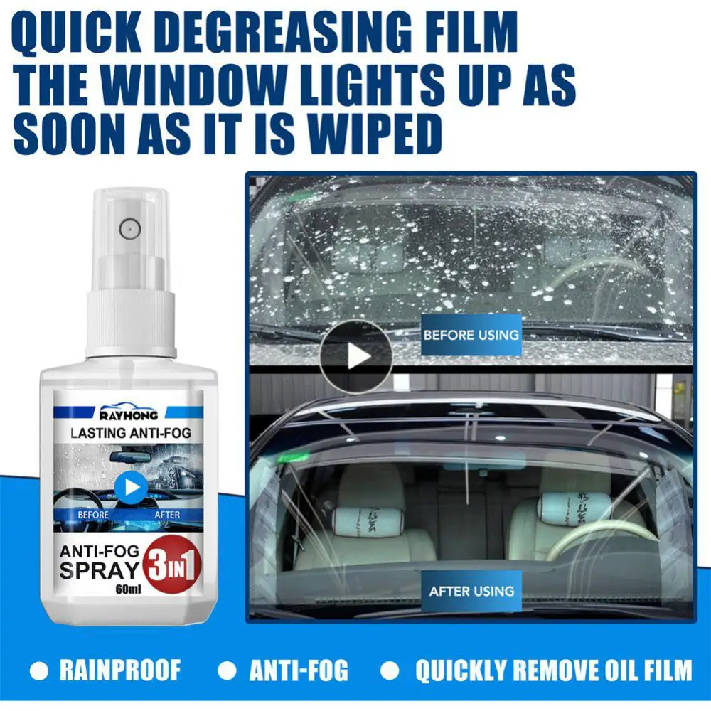 Auto Glass Rainproof Agent 3 In 1 Rainproof Car Windshield Defogger Agent Car Accessories Car Window Anti-fog Spray Waterproof
Auto Glass Rainproof Agent 3 In 1 Rainproof Car Windshield Defogger Agent Car Accessories Car Window Anti-fog Spray Waterproof