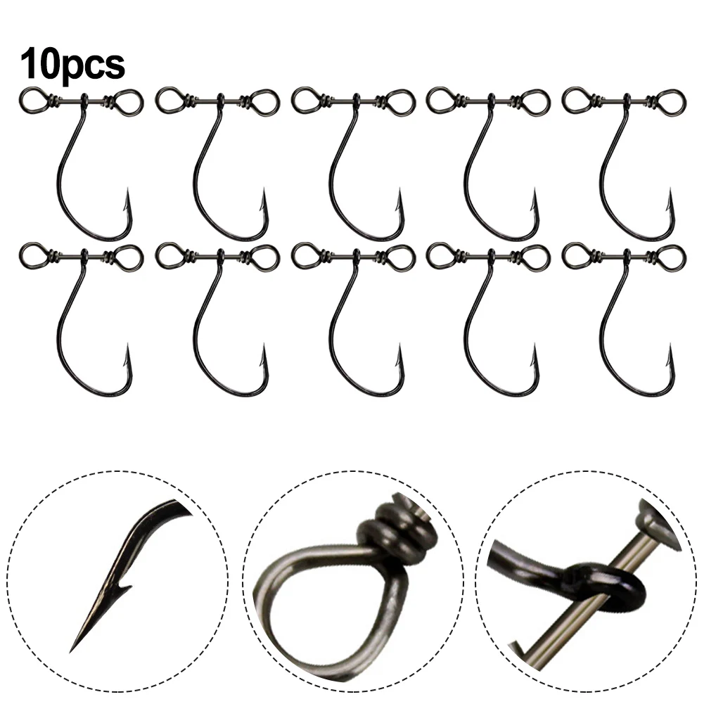10pcs Balance Single Hook 2.5cm/0.4g Black Nickel Worm Hooks Soft Bait Hooks High Carbon Steel Double Hole Fishing Hook Tackle
10pcs Balance Single Hook 2.5cm/0.4g Black Nickel Worm Hooks Soft Bait Hooks High Carbon Steel Double Hole Fishing Hook Tackle