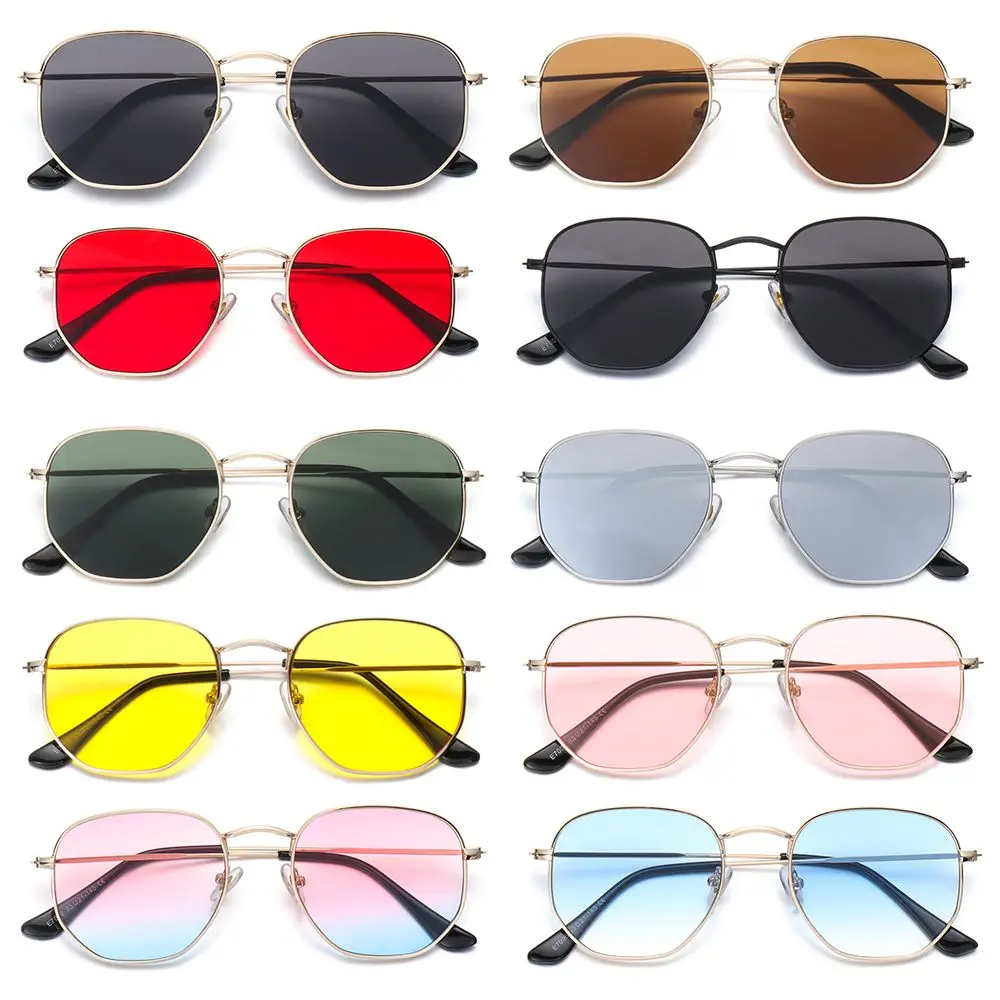 Glasses Metal Frame Driving Small Square Sunglasses Polygon Mirrored Lens Sun Glasses Sunglasses for Men and Women
Glasses Metal Frame Driving Small Square Sunglasses Polygon Mirrored Lens Sun Glasses Sunglasses for Men and Women