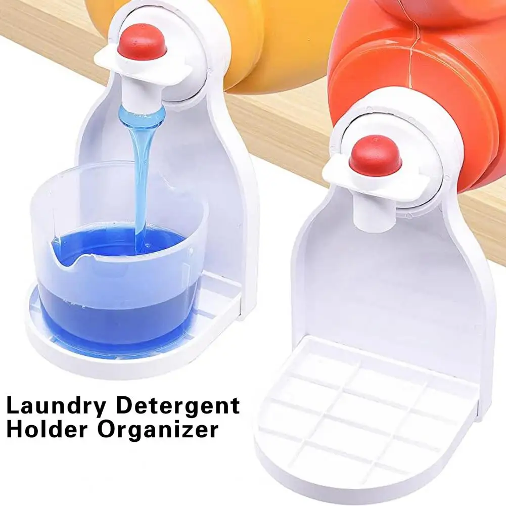 

Laundry Detergent Holder 4.3cm Large Caliber Multi-use Soap Holder Leak-proof Drip Catcher Holder Convenient Household Supplies