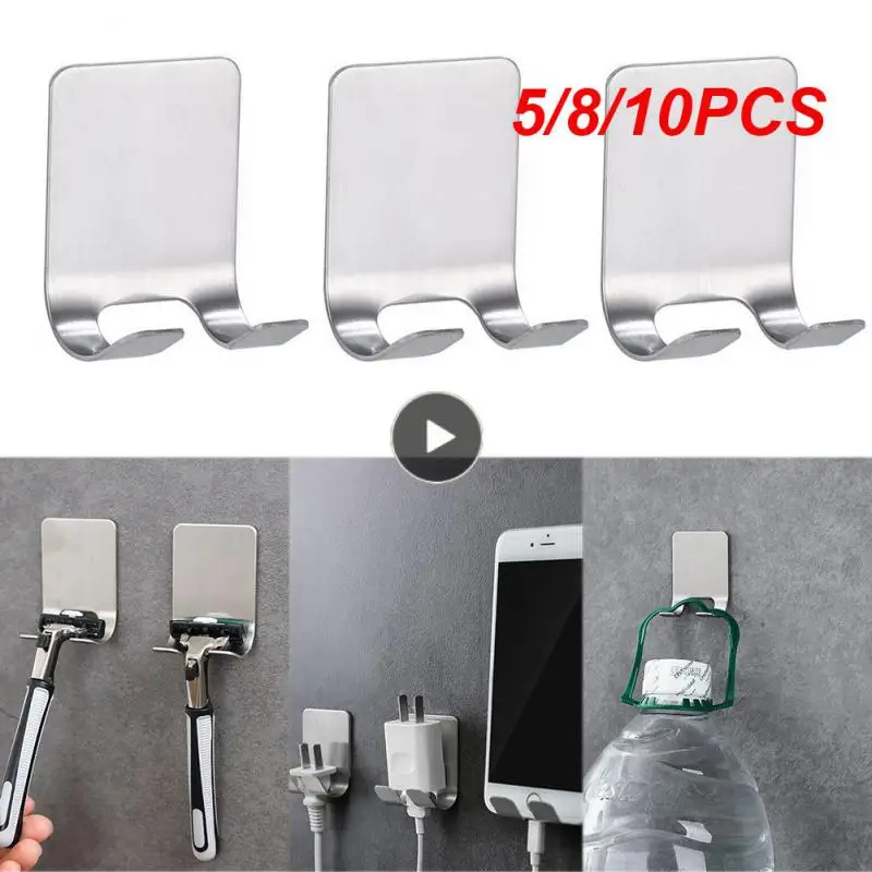 5/8/10PCS Punch Free Storage Hook Stand Organizer Hanger Hooks Wall Bathroom Hair Dryer Shaving Razor Razor Holder
5/8/10PCS Punch Free Storage Hook Stand Organizer Hanger Hooks Wall Bathroom Hair Dryer Shaving Razor Razor Holder