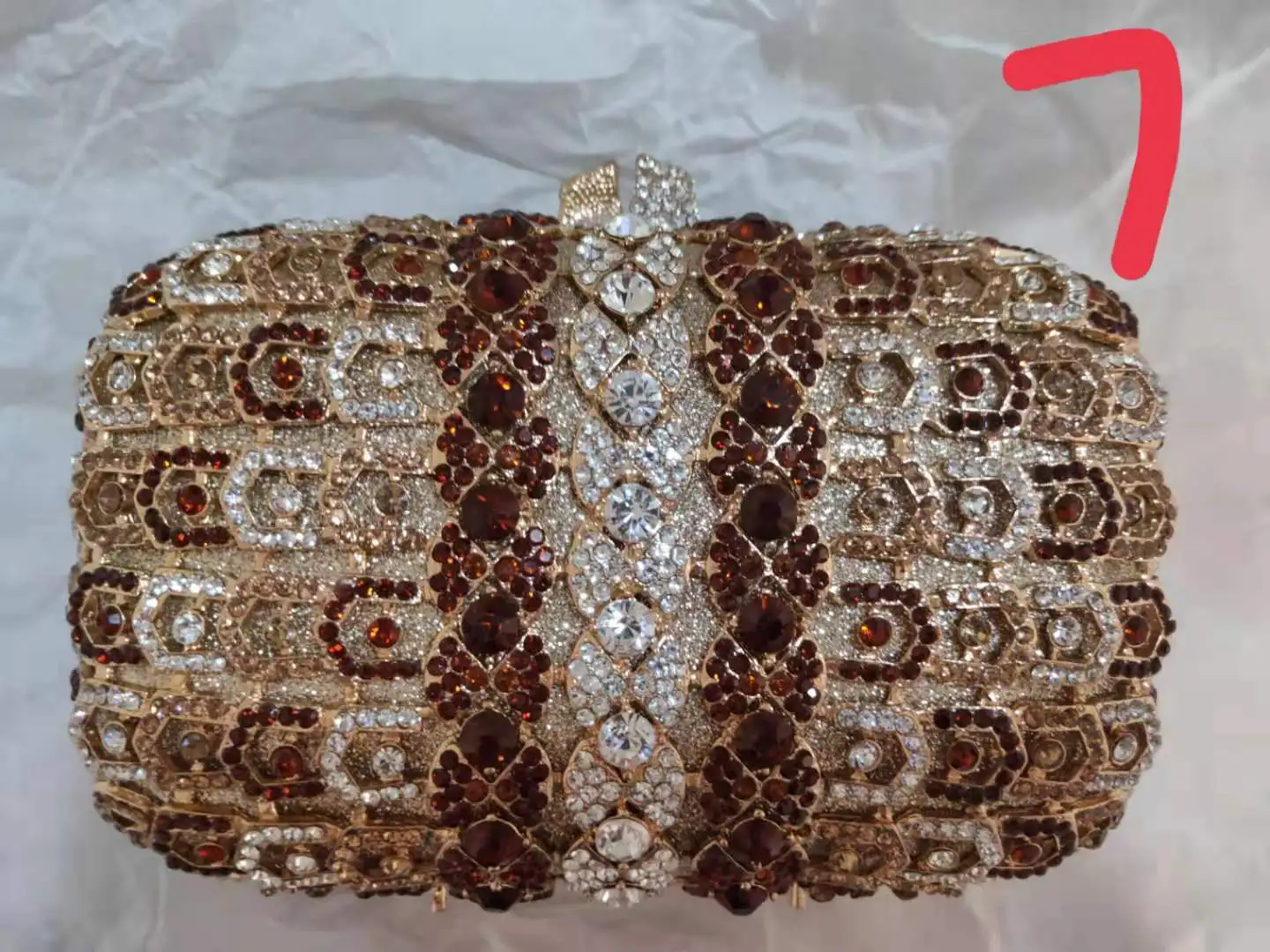 Woman Brown Diamond Elegant Evening Purse Bridal Dinner Prom Female Handbag Wedding Party Crystal Stone Girls Banquet Clutch Bag
Woman Brown Diamond Elegant Evening Purse Bridal Dinner Prom Female Handbag Wedding Party Crystal Stone Girls Banquet Clutch Bag