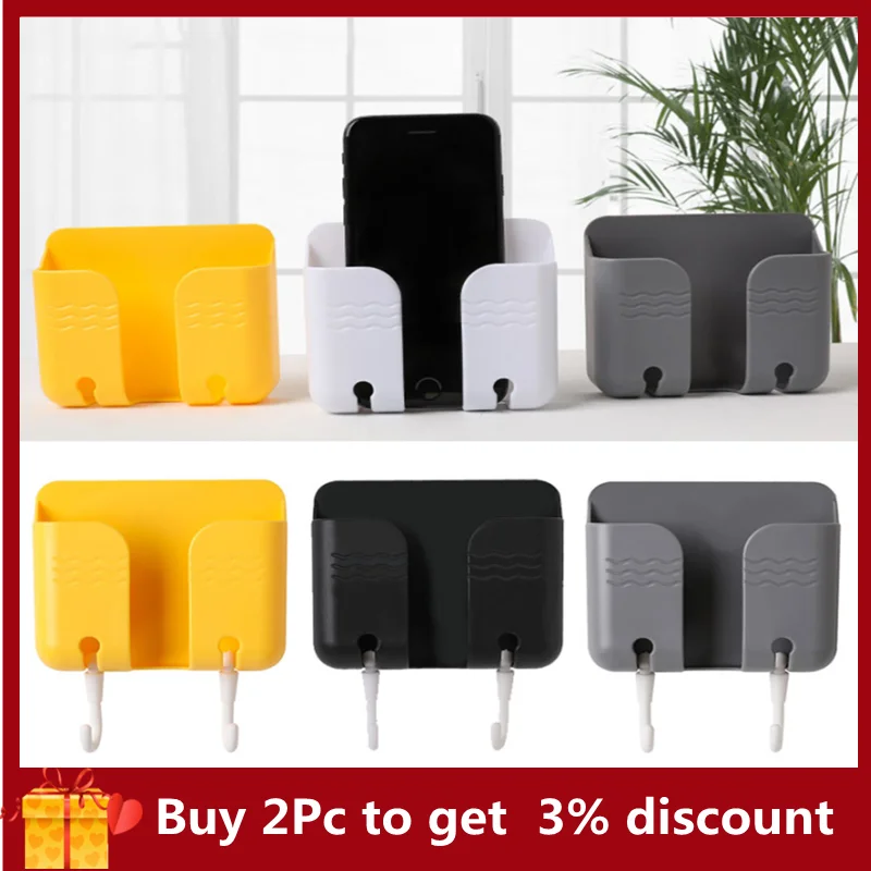 Mobile Phone Holder Wall Stand Mounted Organizer Storage Rack Mounts Holders Remote Control Hook Mobile Standing Charging
Mobile Phone Holder Wall Stand Mounted Organizer Storage Rack Mounts Holders Remote Control Hook Mobile Standing Charging