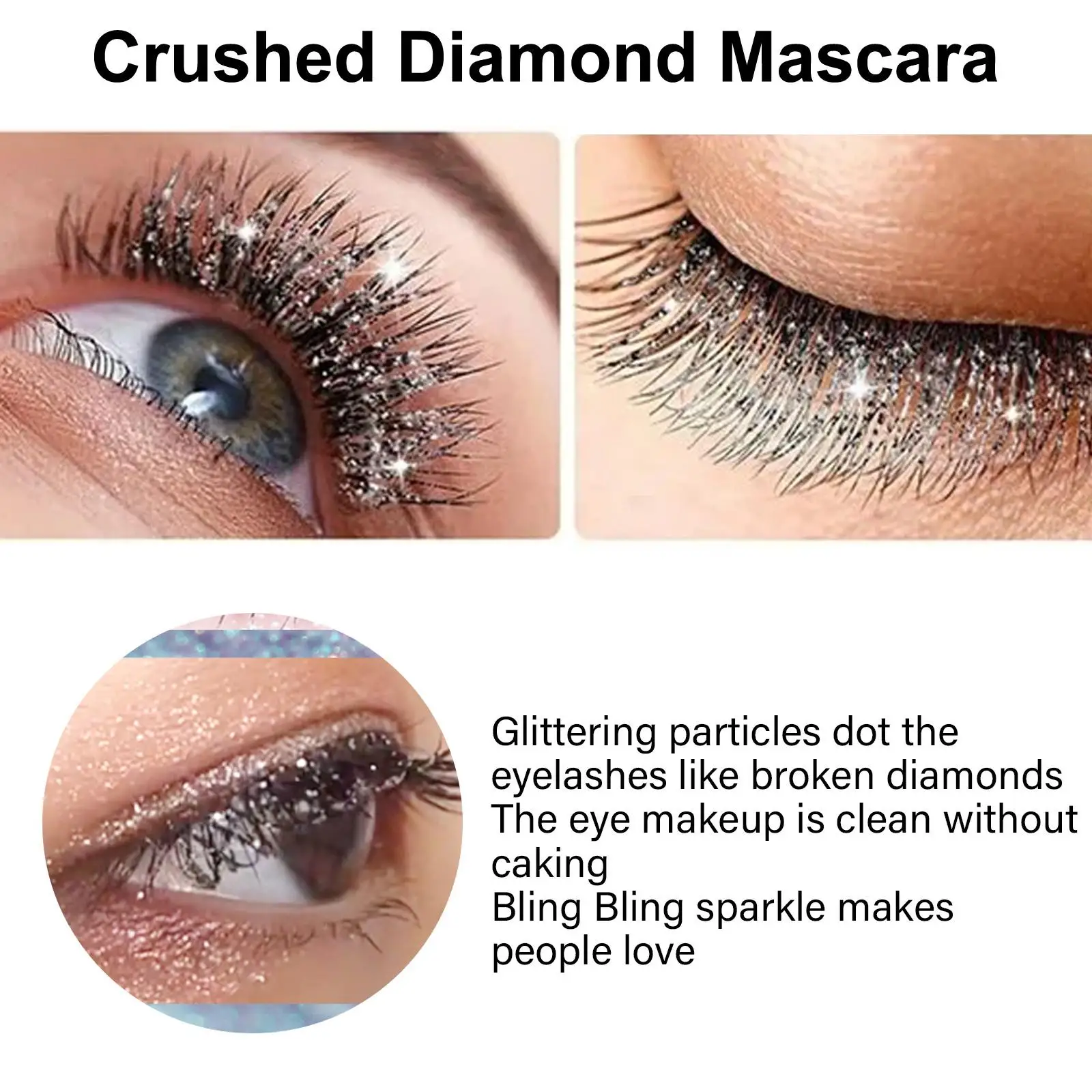 Shiny Glitter Mascara Waterproof Lengthening Professional Long Lasting Thickening 3G for Wedding Parties Tour Cosplay Nightclub
Shiny Glitter Mascara Waterproof Lengthening Professional Long Lasting Thickening 3G for Wedding Parties Tour Cosplay Nightclub
