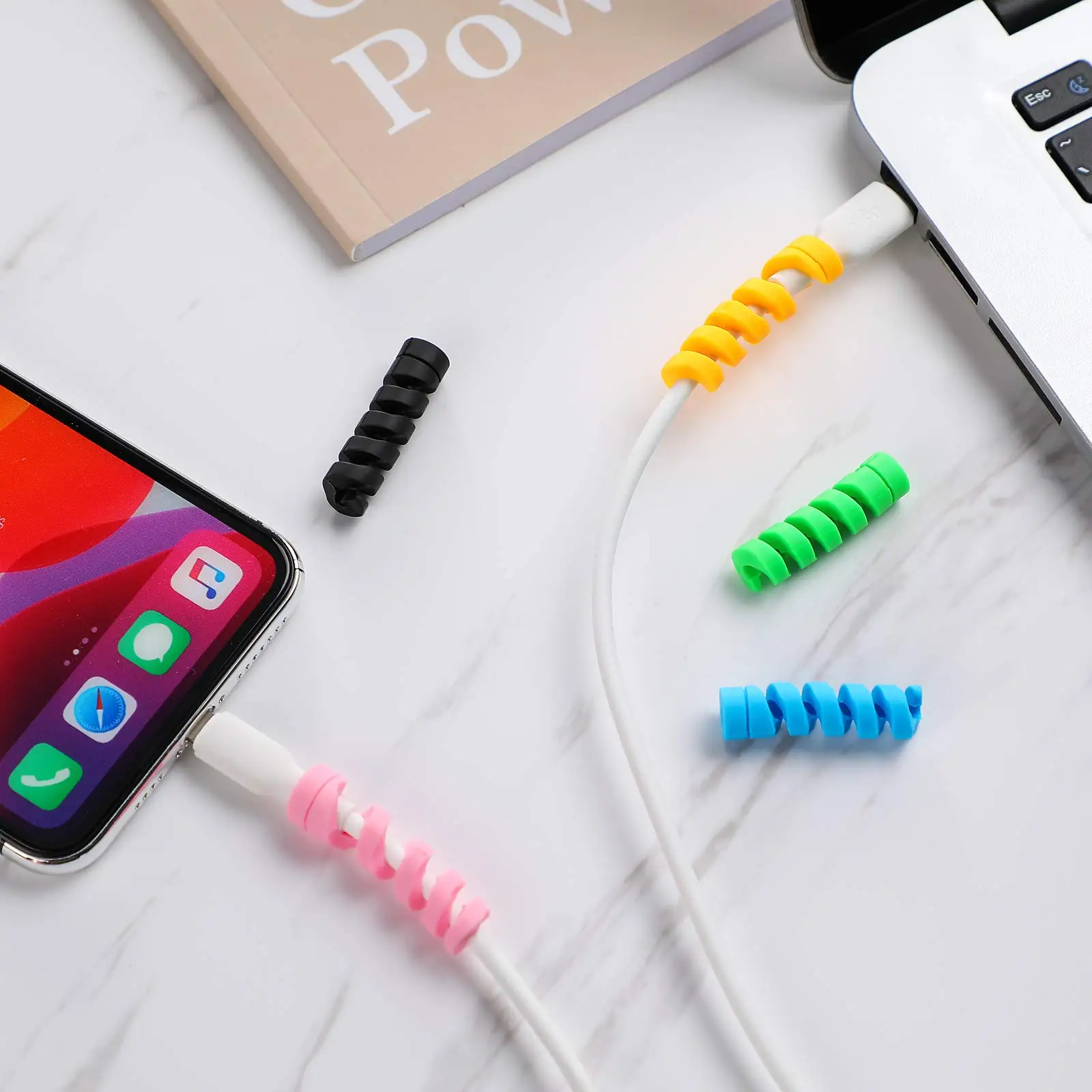 10 PCS/ Data line protect Pieces Charger Cable Saver Silicone Flexible Wire Protector Mouse Suit for All Cellphone black white
10 PCS/ Data line protect Pieces Charger Cable Saver Silicone Flexible Wire Protector Mouse Suit for All Cellphone black white
