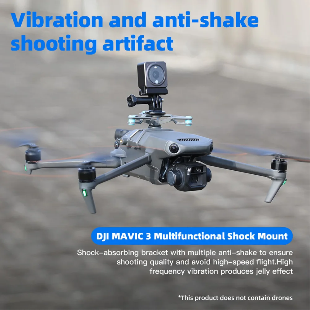 Адаптер для экшн-камеры DJI Mavic 3, поглощающий вибрацию монтажный комплект, амортизирующий верхний кронштейн, набор аксессуаров для дрона
Адаптер для экшн-камеры DJI Mavic 3, поглощающий вибрацию монтажный комплект, амортизирующий верхний кронштейн, набор аксессуаров для дрона