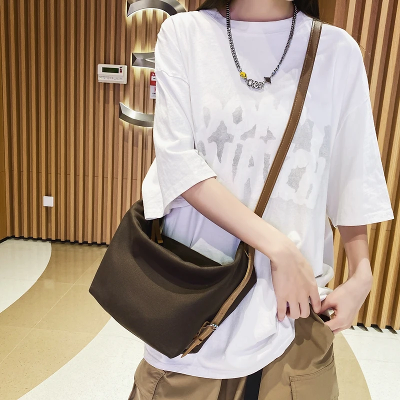 Canvas Women's Bag Belt Strap Messenger Bag Y2K Shoulder Cross Bag Korean Eco Bag Shopping Satchel Murse School Handbag Hobo Ins
Canvas Women's Bag Belt Strap Messenger Bag Y2K Shoulder Cross Bag Korean Eco Bag Shopping Satchel Murse School Handbag Hobo Ins