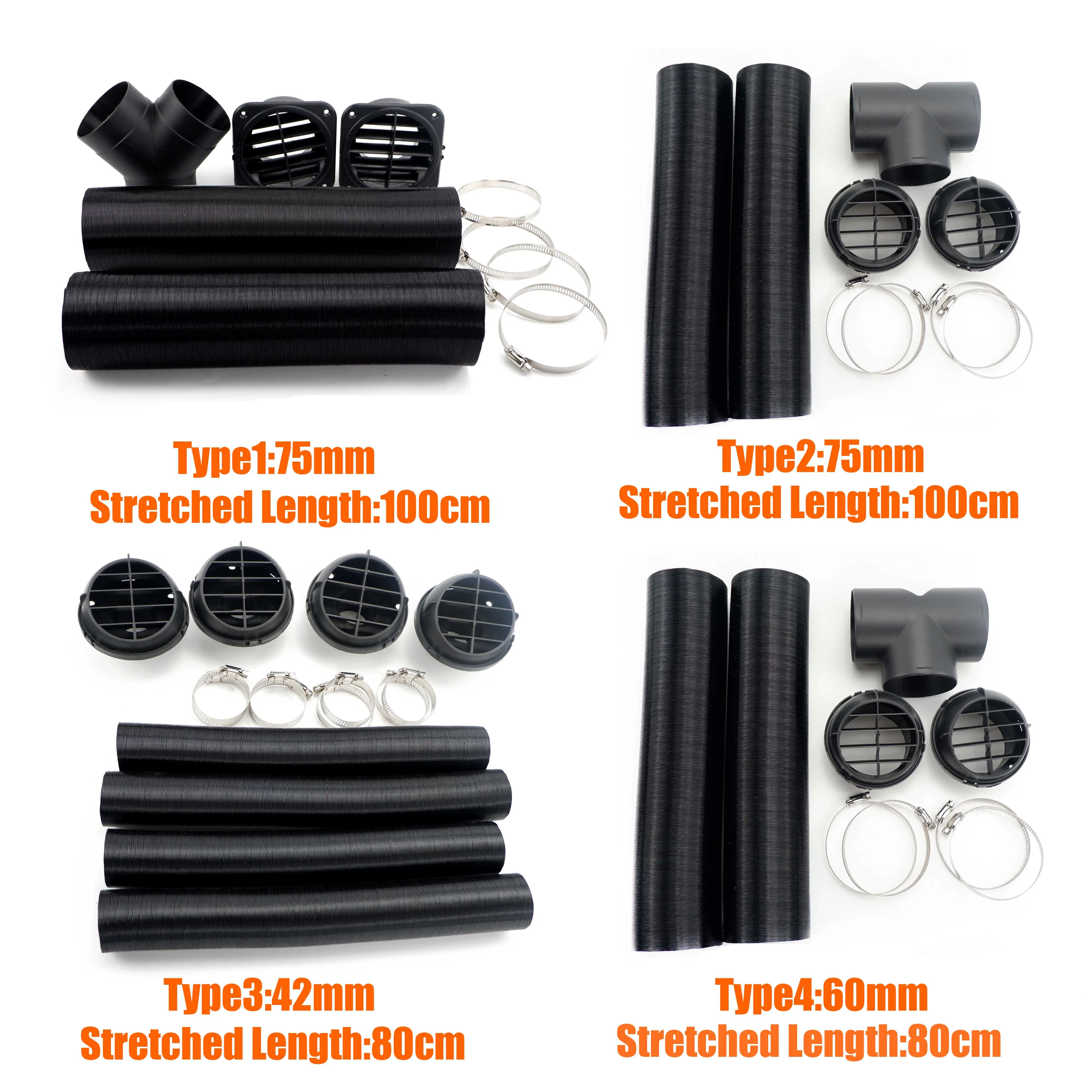 42/60/75mm Car Auto Heater T Y Pipe Duct Warm Air Outlet Black For Webasto Eberspacher Propex Parking Diesel Heater
42/60/75mm Car Auto Heater T Y Pipe Duct Warm Air Outlet Black For Webasto Eberspacher Propex Parking Diesel Heater