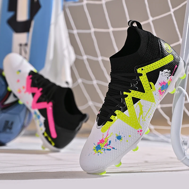 Men Cleats Soccer Shoes Fashion High-Top Centipedes Football Boots Long/Short Studs TF/FG Comfort Athletic Training Sneakers
Men Cleats Soccer Shoes Fashion High-Top Centipedes Football Boots Long/Short Studs TF/FG Comfort Athletic Training Sneakers