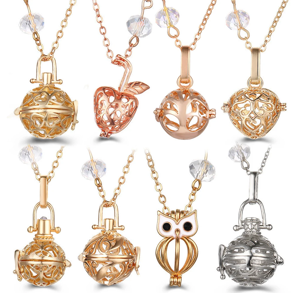 Mexico Chime Crystal Chain Caller Owl Aromatherapy Locket Necklace Tree of Life Small Pendant Essential Oil Diffuser New Jewelry
Mexico Chime Crystal Chain Caller Owl Aromatherapy Locket Necklace Tree of Life Small Pendant Essential Oil Diffuser New Jewelry