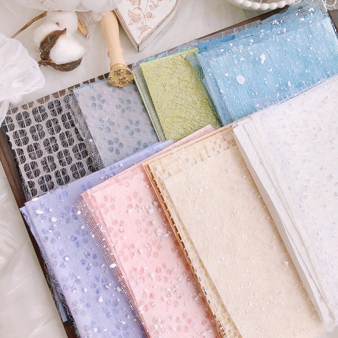 10P Manual Account Special Paper Mesh Mixed Material Package Snow Dot Yarn Falling Water A5/A4 Paper Hand Ledger Collage Backing
10P Manual Account Special Paper Mesh Mixed Material Package Snow Dot Yarn Falling Water A5/A4 Paper Hand Ledger Collage Backing