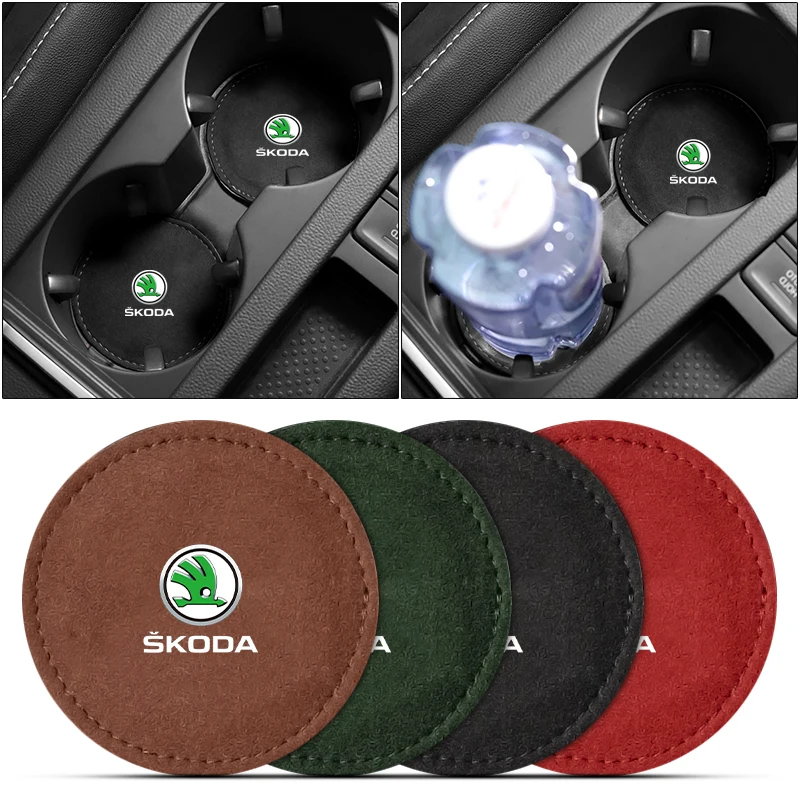Alcantara Car Coaster Water Cup Anti-Slip Mat for Skoda Octavia RAPID Superb Fabia Kodiaq Kamiq Karoq Car Accessories Interior
Alcantara Car Coaster Water Cup Anti-Slip Mat for Skoda Octavia RAPID Superb Fabia Kodiaq Kamiq Karoq Car Accessories Interior