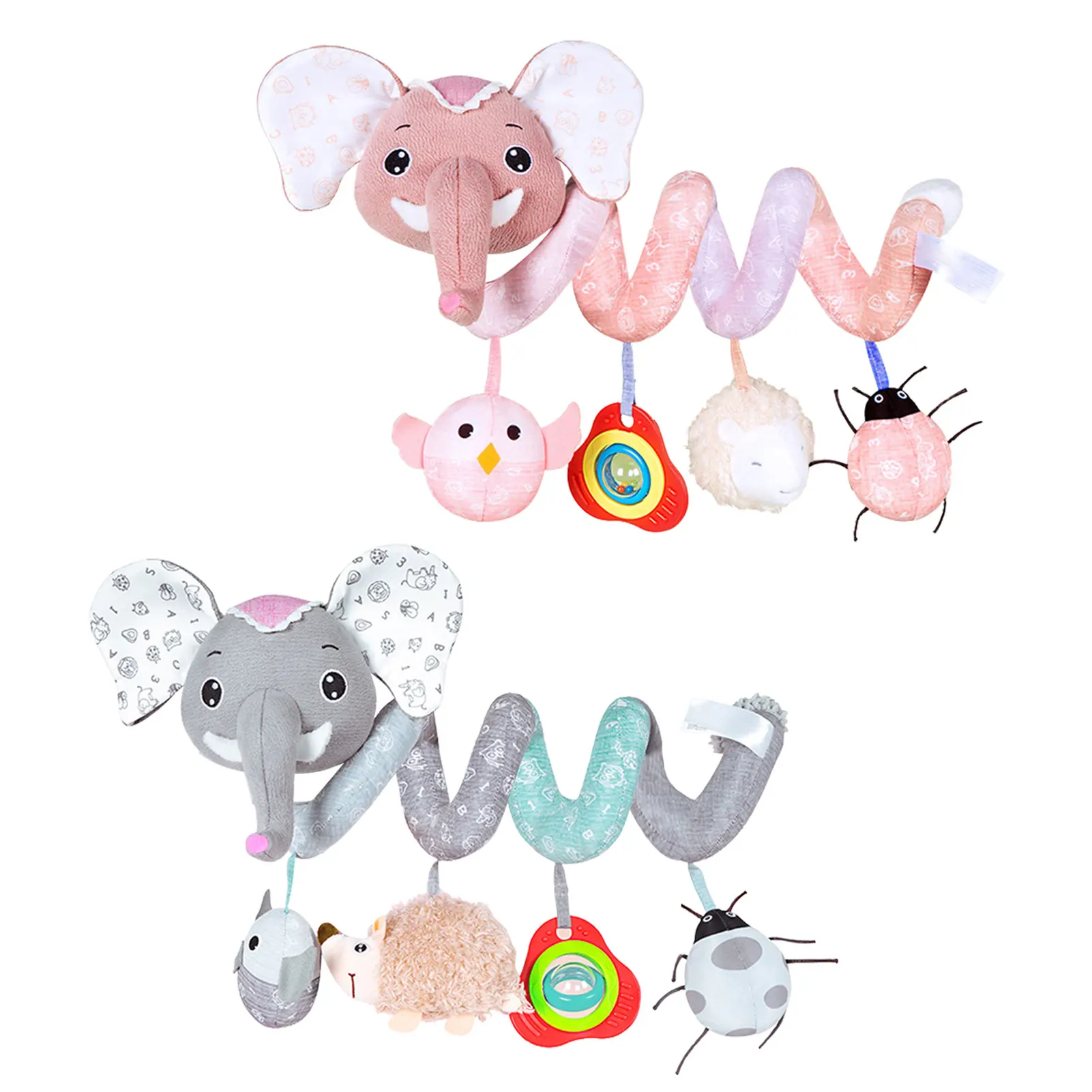 Spiral Stretch Activity Toy Plush Car Seat Toy With Elephant Shape With Music Box BB Squeaker Rattles Pram Crib Hangings For 0 3
Spiral Stretch Activity Toy Plush Car Seat Toy With Elephant Shape With Music Box BB Squeaker Rattles Pram Crib Hangings For 0 3