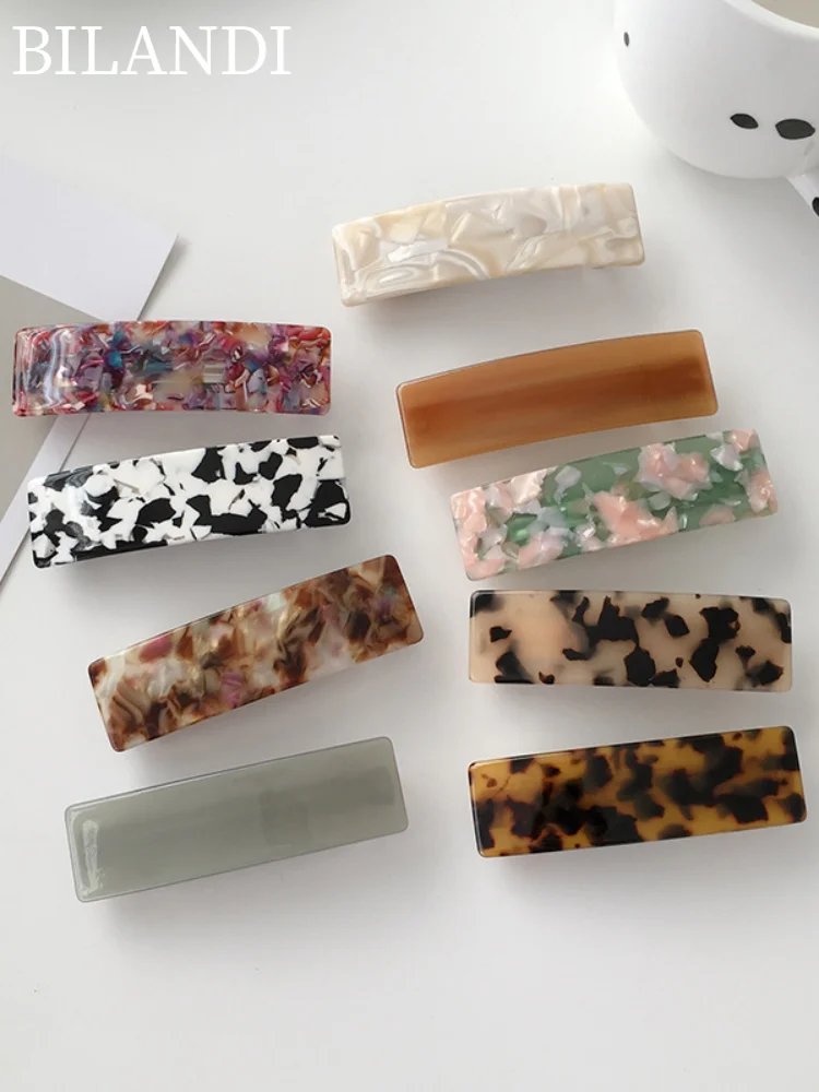 Bilandi Elegant Leopard Print Grab Clip Acetate Hair Clip Rectangle Hair Pin for Women Girl Hair Accessories Hair Style Make
Bilandi Elegant Leopard Print Grab Clip Acetate Hair Clip Rectangle Hair Pin for Women Girl Hair Accessories Hair Style Make