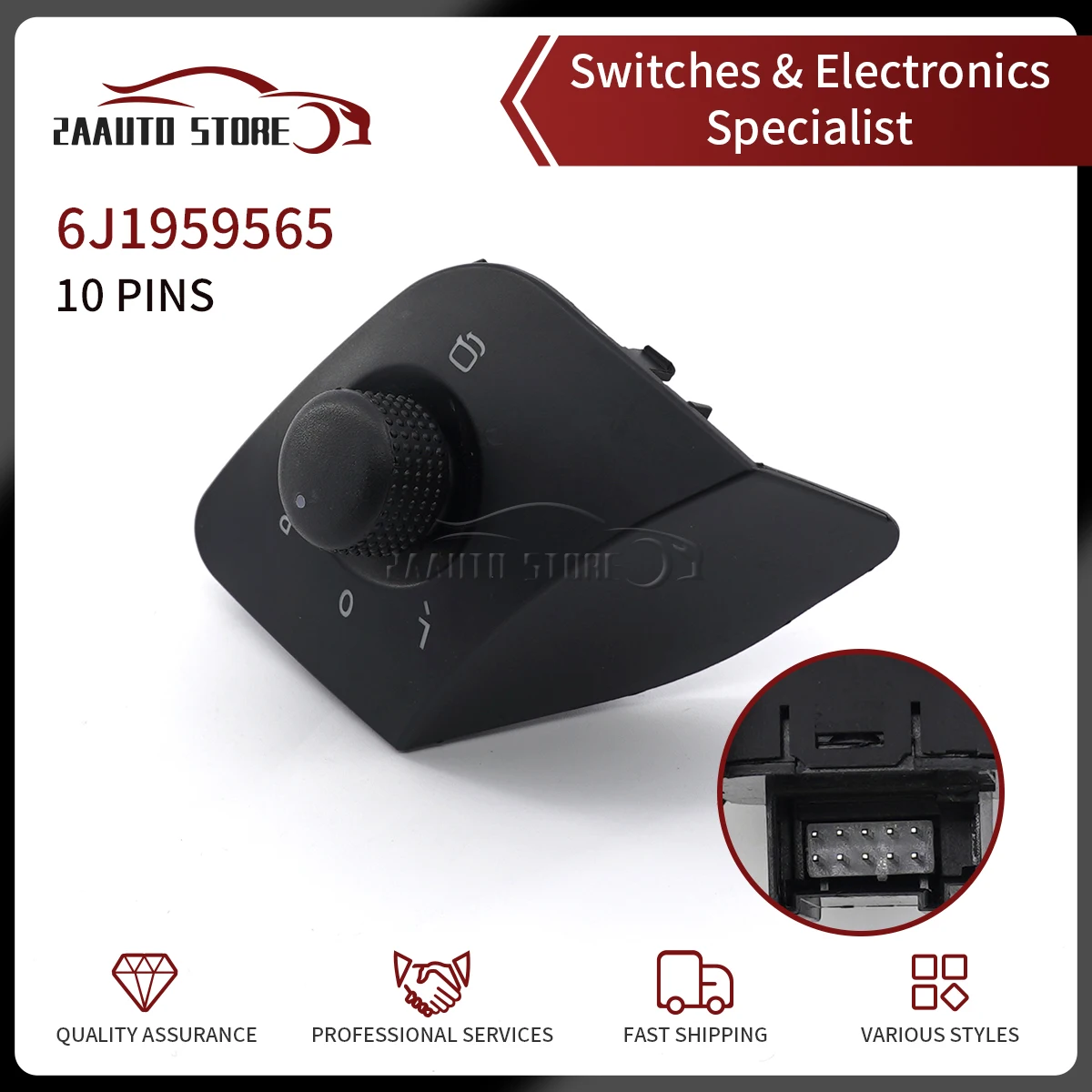 Electric Mirror Adjust Switch Rear View Mirror Folding Control Knob Button For Seat Ibiza 2008-2017 6J1959565A 6J1959565
Electric Mirror Adjust Switch Rear View Mirror Folding Control Knob Button For Seat Ibiza 2008-2017 6J1959565A 6J1959565