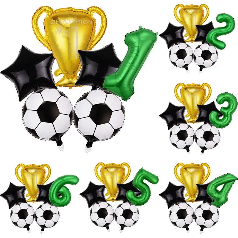 6pcs Qatar Football World Soccer Birthday Party Children Championship Trophy Foil Balloon Decorative Theme Party Supplies
6pcs Qatar Football World Soccer Birthday Party Children Championship Trophy Foil Balloon Decorative Theme Party Supplies