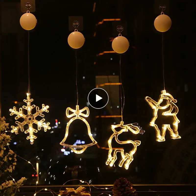 Christmas Led Lights Room Window Elk Snowflake Santa Claus Bell Tree Interior Decoration Sucker Lamp
Christmas Led Lights Room Window Elk Snowflake Santa Claus Bell Tree Interior Decoration Sucker Lamp