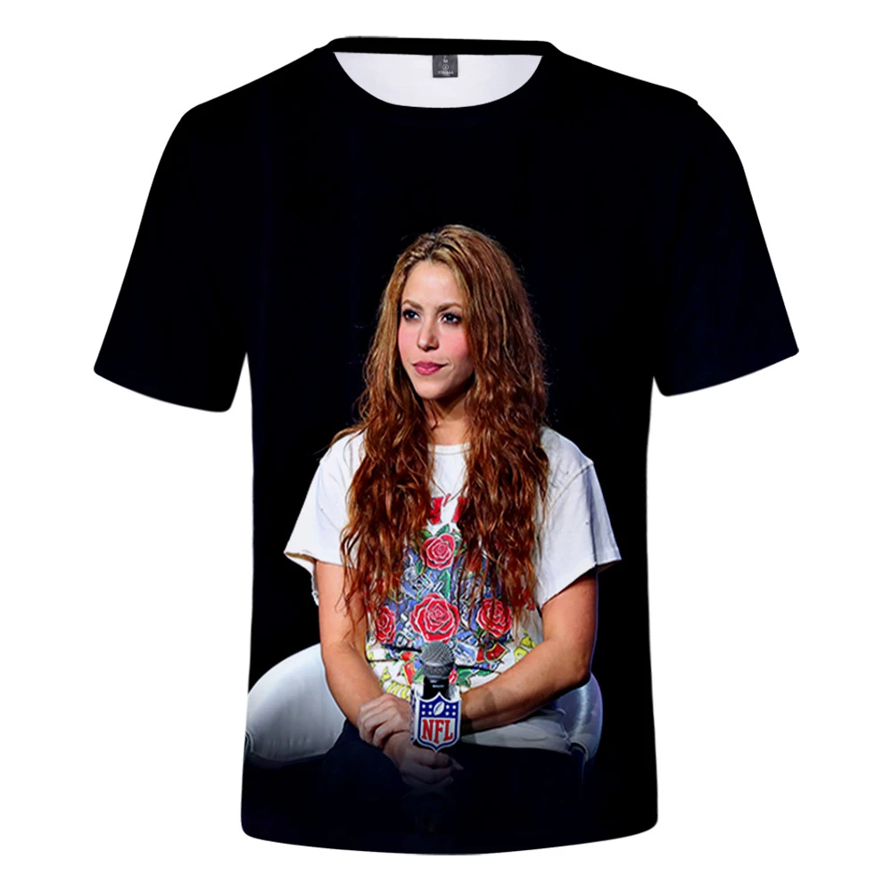 2022 Shakira Printed T shirts For Women/Men Fashion Summer 3D Short Sleeve Oversized T Shirt Casual Streetwear Men's Clothes 
2022 Shakira Printed T shirts For Women/Men Fashion Summer 3D Short Sleeve Oversized T Shirt Casual Streetwear Men's Clothes