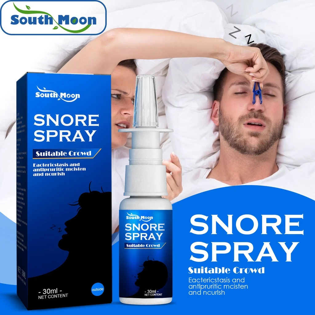 South Moon 30ml Anti Snoring Nasal Spray Natural Medical Herbal Extract Nasal Relief Snore Stopper Care Spray for Adult Sleeping
South Moon 30ml Anti Snoring Nasal Spray Natural Medical Herbal Extract Nasal Relief Snore Stopper Care Spray for Adult Sleeping