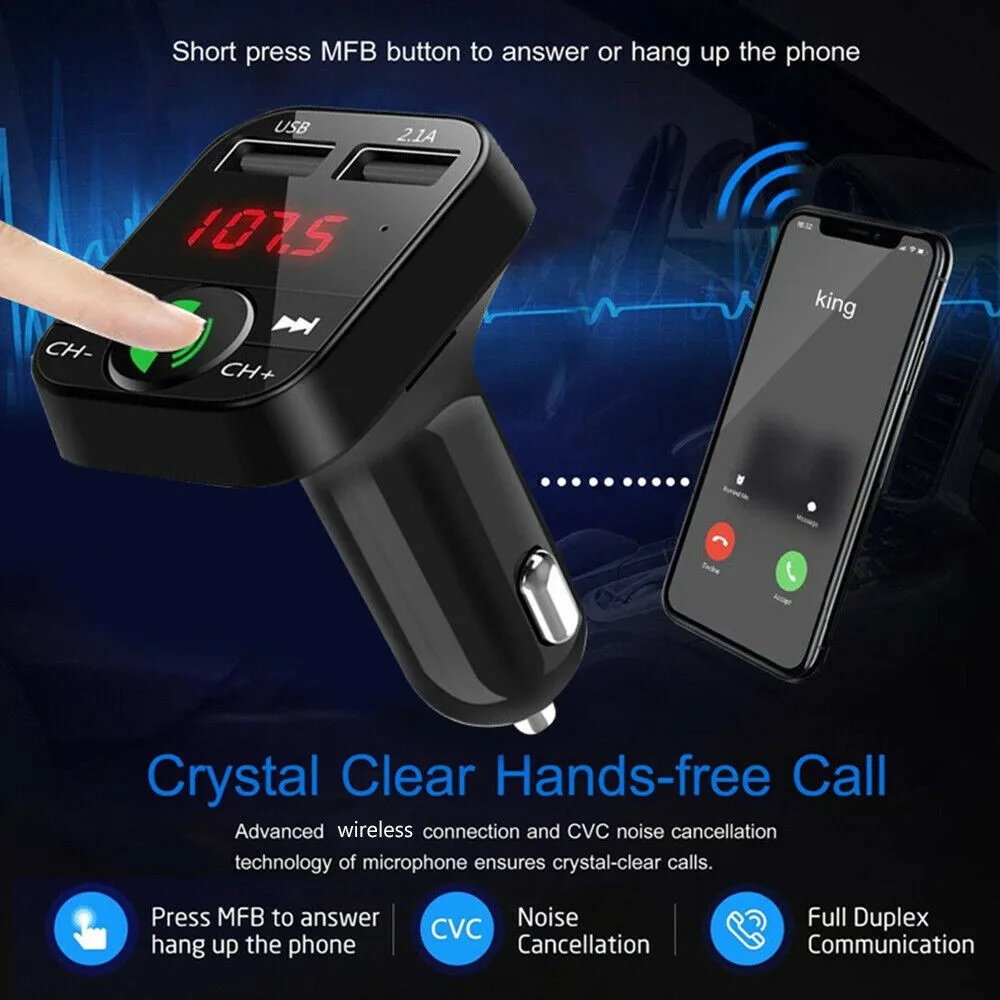 Автомобильный MP3-плеер 1pac, аккумуляторные блоки, 2 USB-порта для зарядки (5 В/2,1 А и 1 а), FM-передатчик + зарядное устройство USB + MP3-плеер MP3/WMA
Автомобильный MP3-плеер 1pac, аккумуляторные блоки, 2 USB-порта для зарядки (5 В/2,1 А и 1 а), FM-передатчик + зарядное устройство USB + MP3-плеер MP3/WMA