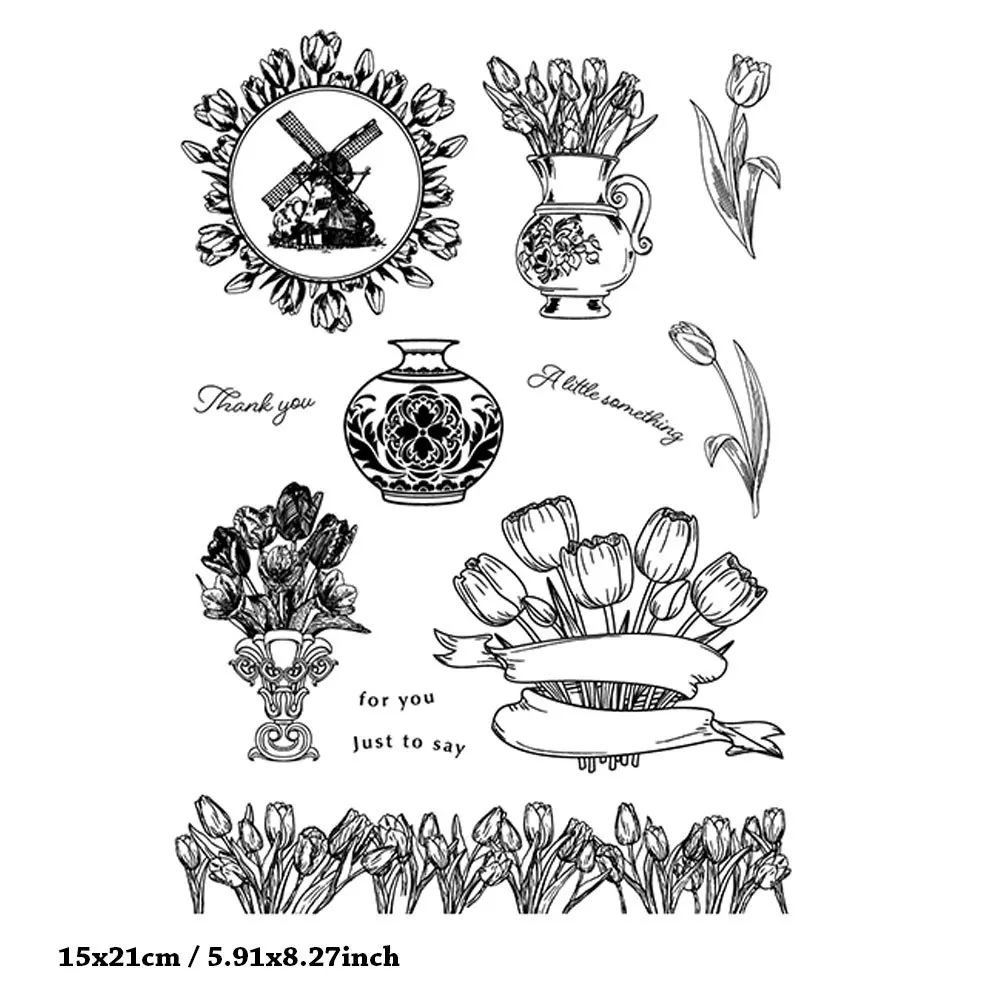 Beautiful Tulips Flowers Vase Clear Silicone Stamps Seal for Scrapbooking Photo Album Sheets Blade Card Mould Mold Decoration
Beautiful Tulips Flowers Vase Clear Silicone Stamps Seal for Scrapbooking Photo Album Sheets Blade Card Mould Mold Decoration