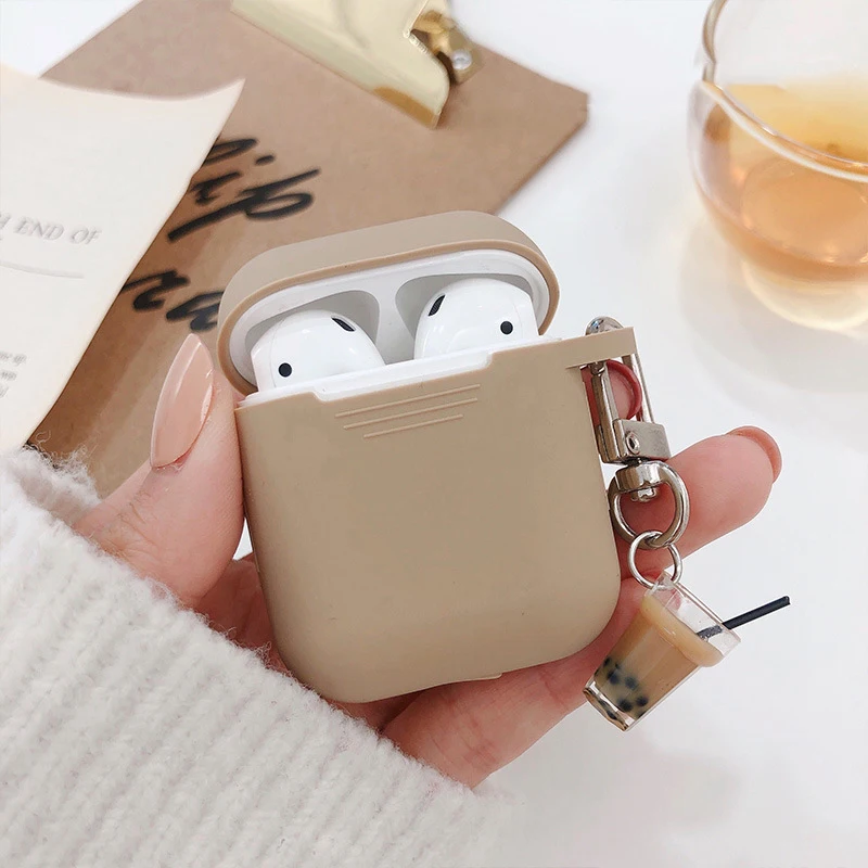 For AirPods 2 Case 3D Thin Milk Tea Cartoon Soft Silicone Earphone Cases For Apple Airpods Pro Case Cute Cover Funda keychain
For AirPods 2 Case 3D Thin Milk Tea Cartoon Soft Silicone Earphone Cases For Apple Airpods Pro Case Cute Cover Funda keychain
