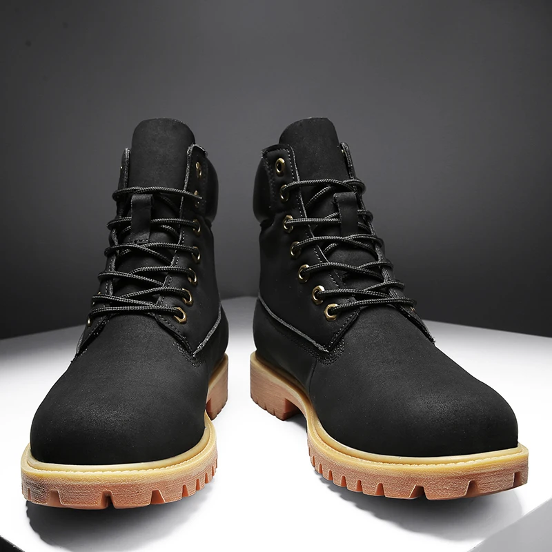 New Trend Mens Motorcycle Boots Black Yellow Tactical Shoes for Men Wearable Working Boots Man Anti-Slip Military Combat Boots
New Trend Mens Motorcycle Boots Black Yellow Tactical Shoes for Men Wearable Working Boots Man Anti-Slip Military Combat Boots