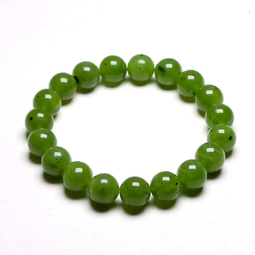 Natural Healing Bracelet Gem Green Canadian Nephrite Jades Stone Beads Bracelets For Women and Men Strand Meditation Jewelry
Natural Healing Bracelet Gem Green Canadian Nephrite Jades Stone Beads Bracelets For Women and Men Strand Meditation Jewelry