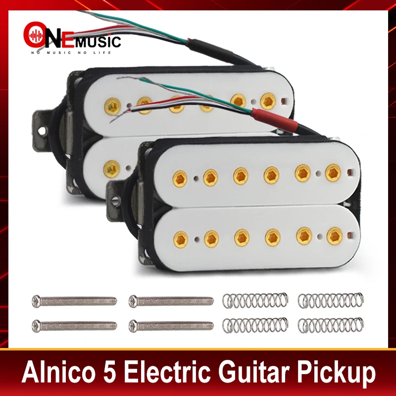 Vintage Alnico5 Humbucker Coil Spliting Neck7.5K/Bridge15K Double Coil Electric Guitar Pickup Black Guitar Part Warm Sound White
Vintage Alnico5 Humbucker Coil Spliting Neck7.5K/Bridge15K Double Coil Electric Guitar Pickup Black Guitar Part Warm Sound White