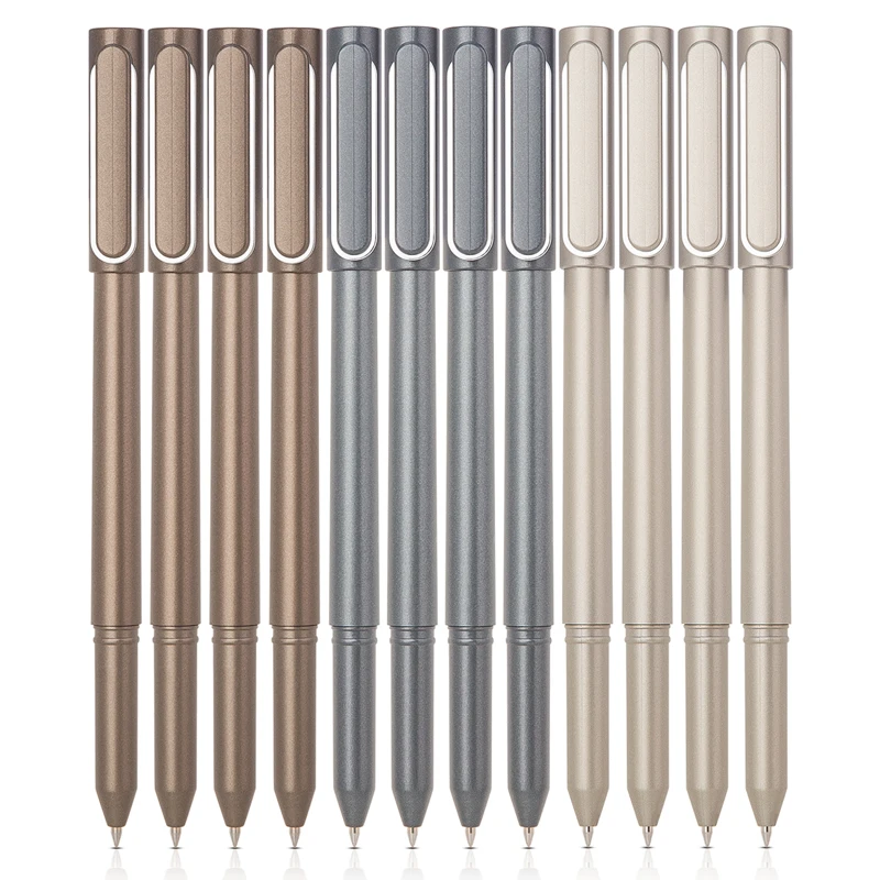 3/6/9 Pens High Quality Signature Pen Gel Pen 0.5mm Black Ink Pen Barrel Metallic Spray Paint Office Study Stationery Store
3/6/9 Pens High Quality Signature Pen Gel Pen 0.5mm Black Ink Pen Barrel Metallic Spray Paint Office Study Stationery Store
